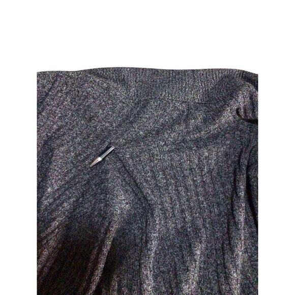Athleta Wrap Cardigan Open Sweater Gray Soft Ribbed Jacket Knit Size XXS - Picture 11 of 12